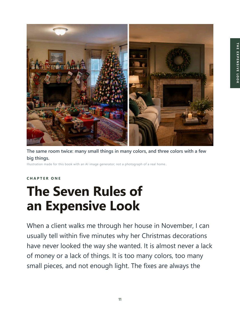 Chapter 1: the same room twice, before and after the seven rules